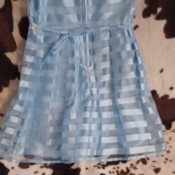 Xtraordinary Light Blue Striped Dress - Picture 7 of 9